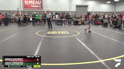 88-93 lbs Round 3 - Jennah ElBardicy, Scanlan Wrestling Academy vs Sarah Congleton, Virginia Patriots Wrestling