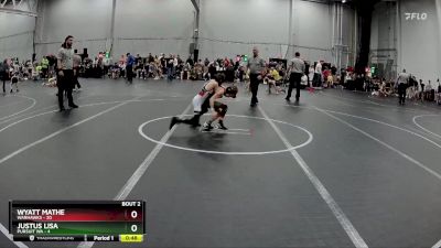 60 lbs Round 2 (3 Team) - Justus Lisa, Pursuit WA vs Wyatt Mathe, Warhawks