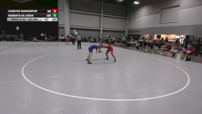 132 lbs Cons. Sub-quarters - Carsten Burkemper, Zumwalt Wrestling Club vs Roberto De Jesus, Lake Gibson High School Wrestling