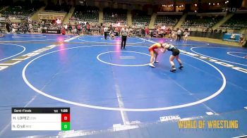 106 lbs Semifinal - HANNAH LOPEZ, Lions Wrestling Academy vs Heather Crull, Red Cobra Westling Academy