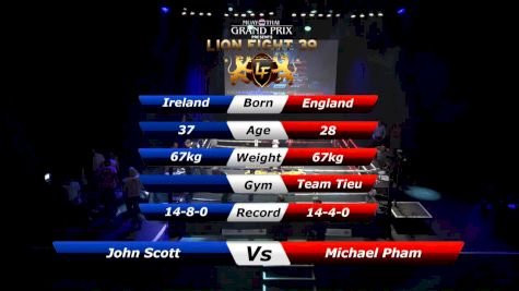 John Scott vs Michael Pham Lion Fight 39 Replay