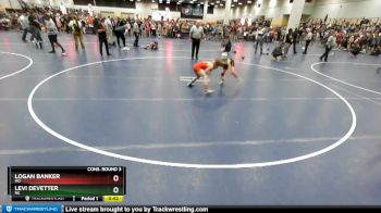 78 lbs Cons. Round 3 - Levi DeVetter, NE vs Logan Banker, MO