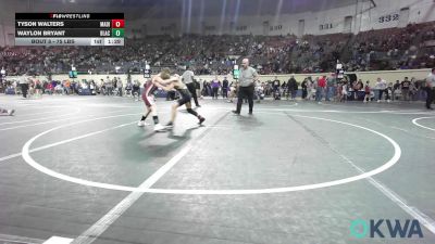 75 lbs Round Of 32 - Tyson Walters, Madill Takedown vs Waylon Bryant, Blackwell Wrestling Club