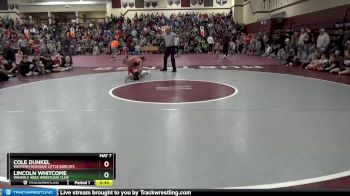 J-11 lbs Quarterfinal - Lincoln Whitcome, Waverly Area Wrestling Club vs Cole Dunkel, Western Dubuque Little Bobcats