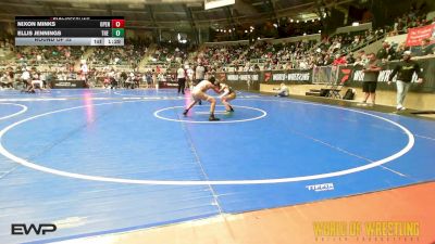 80 lbs Round Of 32 - Nixon Minks, Open Mats vs Ellis Jennings, The Valley WC