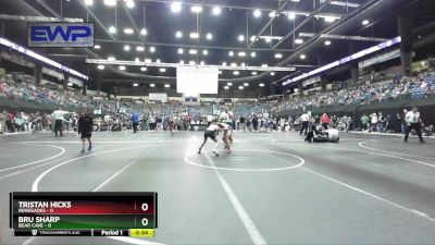 85 lbs Quarterfinal - Tristan Hicks, Renegades vs Bru Sharp, Bear Cave