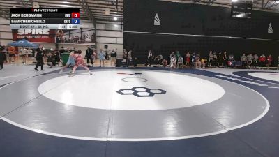 61 kg Champ. Rd Of 128 - Jack Bergmann, Navy Wrestling Club vs Sam Cherichello, Charleston Regional Training Center