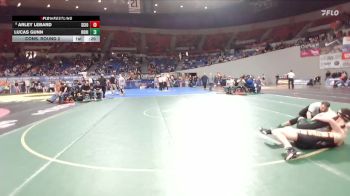 3A Boys 165 lbs Cons. Round 2 - Arley LeBard, Scio Boys vs Lucas Gunn, Rogue River Boys