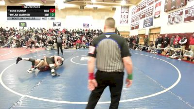 165 lbs Semifinal - Luke Longo, Masuk vs Dylan Warner, Branford