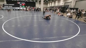 190 lbs 3rd Place Match - Brock Conaway, Eierman Elite Wrestling Club vs Duane Leslie, Inland Northwest Wrestling Training Center