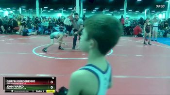 72 lbs Round 4 (10 Team) - John Wasko, Finger Lakes Elite vs Griffin Doroshenko, Mat Assassins Blue