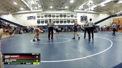 113 lbs Cons. Round 4 - Josh Novak, St. Ignatius vs Aiden Barnett, Green