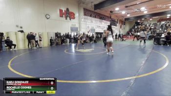 110 lbs Quarterfinal - Kaeli Gonzalez, Corona Del Mar vs Rochelle Coomes, Cerritos