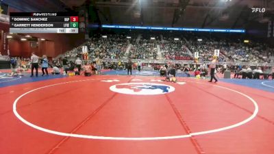 2A-126 lbs Cons. Round 2 - Dominic Sanchez, Big Piney vs Garrett Henderson, Lingle-Ft. Laramie/Southeast