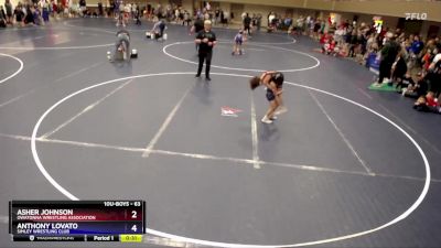 63 lbs Champ. Round 1 - Asher Johnson, Owatonna Wrestling Association vs Anthony Lovato, Simley Wrestling Club