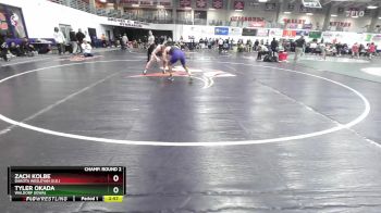 149 lbs Champ. Round 2 - Zach Kolbe, Dakota Wesleyan (S.D.) vs Tyler Okada, Waldorf (Iowa)