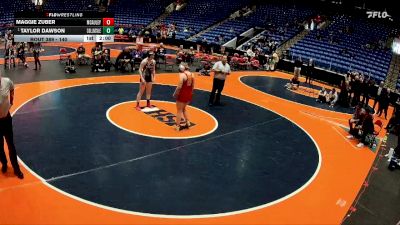 140 lbs 1st Place Match - Taylor Dawson, Collinsville vs Maggie Zuber, Chicago (Mother McAuley)