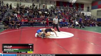 145 lbs Champ. Round 2 - Brandon Eusebio, Rancho Bernardo vs Levi Clair, St. Augustine