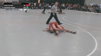 120 lbs Cons. Sub-rd Of 64 - Jaedrien Pedro, GI Grapplers vs Gage Heying, Thorn Wrestling Club