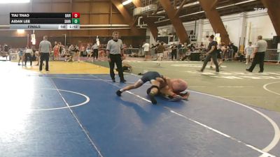 135 lbs Final - Tiaj Thao, Davie High School/ Combat Athletics vs Aidan Lee, Savage Wrestling Academy