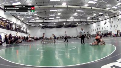 174 lbs Quarterfinal - Austin Dipzinski, Heidelberg vs Lakin Webb, Trine