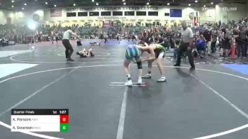 116 lbs Quarterfinal - Kj Parsons, Payette Wrestling Club vs Ashton Swanson, Sweet Home Mat Club