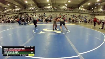 150 lbs Cons. Round 4 - King-Leon Abercrombie, Bronco Wrestling Club-AAA vs Micheal Diemler, Tri-Cap Wrestling Club-AA