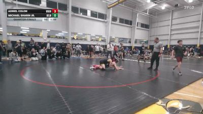 160 lbs Quarterfinal - Adriel Colon, Woonsocket vs Michael Sharin Jr., Belmar