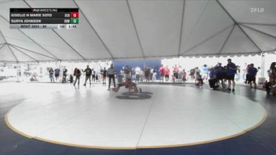 80 lbs Round 1 - Surya Johnson, Rancho Bernardo WC vs Giselle N Marie Soto, OCRTC