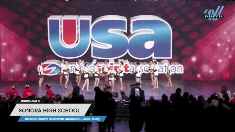 Sonora High School - Varsity Song/Pom Advanced -- Large 12-23) [2023 Varsity Song/Pom Advanced -- Large 12-23) Day 2] 2023 USA Spirit & Junior Nationals/Collegiate Championships