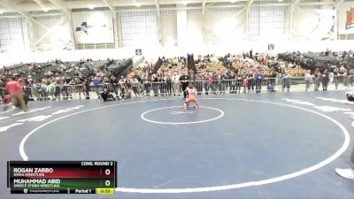 63 lbs Cons. Round 2 - Muhammad Abid, Greece Storm Wrestling vs Rogan Zarbo, NWAA Wrestling