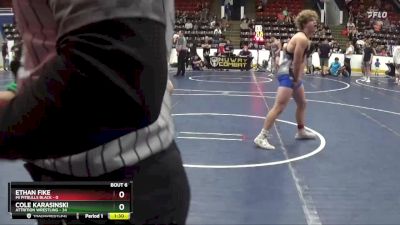 155 lbs Round 3 (4 Team) - Cole Karasinski, Attrition Wrestling vs Ethan Fike, Mi Pitbulls Black