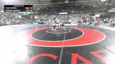 Boys 4A 165 lbs Cons. Semi - Kael Campos, Sunnyside vs Gabriel Fragoso, South Kitsap