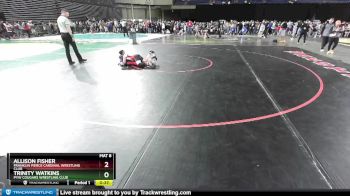 98 lbs Round 2 - Allison Fisher, Franklin Pierce Cardinal Wrestling Club vs Trinity Watkins, PYW Cougars Wrestling Club