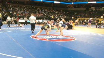 155 Class 2 lbs Champ. Round 1 - Bailee Wardlow, Oak Park vs Caylii Rickmann, Seckman