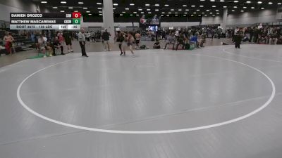 138 lbs Cons. Rd Of 32 - Damien Orozco, Surfside X Wrestling vs Matthew Mascarenas, Cleveland High School Wrestling