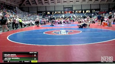 2A-144 lbs Cons. Round 3 - Rylen Smith, Brantley County HS vs Jayten Waddell, Rockmart