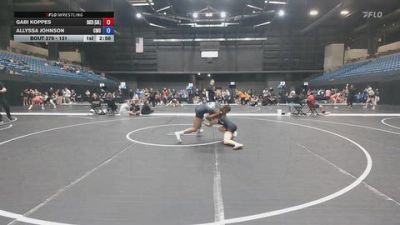 131 lbs 1st Place Match - Gabi Koppes, Baker University vs Allyssa Johnson, Central Methodist University