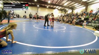 49 lbs Round Of 16 - Gracelyn Alber, Barnsdall Youth Wrestling vs Kutter Gay, Blackwell Wrestling Club