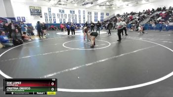115 lbs Cons. Semi - Cristina Orozco, Valencia/Placentia vs Zoe Lopez, Charter Oak