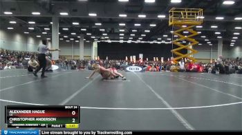 120 lbs Champ. Round 1 - Christopher Anderson, WI vs Alexander Hague, CO