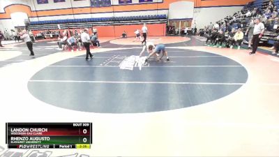 157 lbs Quarterfinal - Rhenzo Augusto, Elmhurst University vs Landon Church, Wisconsin-Eau Claire