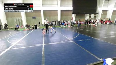 57 lbs Champ. Round 1 - Mateo Caceres, Herriman vs Liam Davis, Gunnison Valley