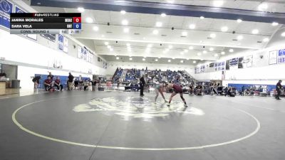 124 lbs Cons. Round 4 - Janina Morales, Mt. San Antonio College vs Sara Vela, Unattached