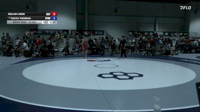 74 kg Cons. Rd Of 32 - Nolan Liess, New England Regional Training Center vs Yahya Thomas, NJRTC/ Titan Mercury Wrestling Club