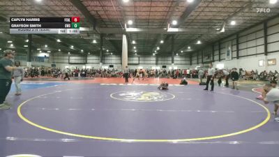 60 lbs Round 3 (4 Team) - Caplyn Harris, FCA LYNCHBURG vs Grayson Smith, CENTERVILLE WRESTLING CLUB