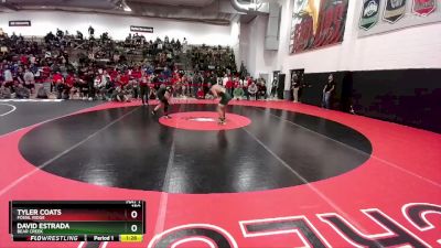 150 lbs Quarterfinal - David Estrada, Bear Creek vs Tyler Coats, Fossil Ridge