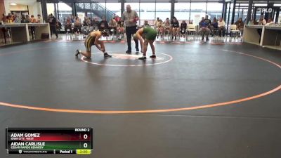 JV-18 lbs Round 2 - Adam Gomez, Iowa City, West vs Aidan Carlisle, Cedar Rapids Kennedy