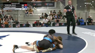 Quarters - Peter Del Gallo, South Side Wrestling Club vs Kenneth Crosby, NMU-National Training Center