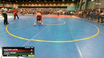 144 lbs Cons. Round 3 - Matthew Loftis, Folsom vs Wyatt Crosby, University